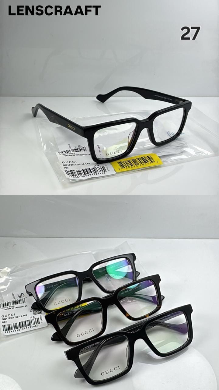 Gucci Designer Eyewear 27 — 52-19-145 — Designer Eyewear, Al Qaswa Trading